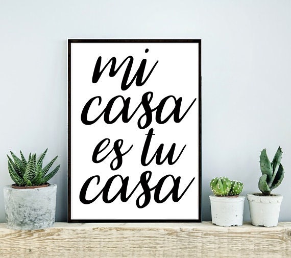 8x10 Mi Casa Es Tu Casa My House Is Your House Calligraphy   Il 570xN.1065998660 Is24 