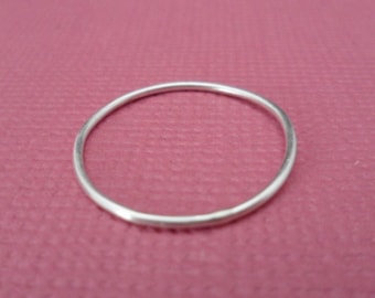 Stacking Ring - Barely there Ring, Thin band Ring, Sterling Silver Ring
