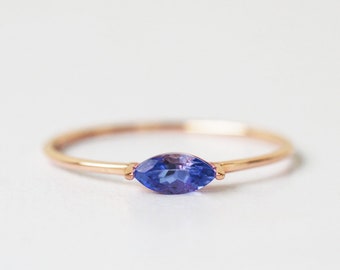 tanzanite ring, marquise engagement ring, tanzanite engagement ring, tanzanite ring rose gold, tanzanite ring 14k, marquise ring