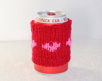 Love Heart Cosy Cup Can Warmer Holder Uk