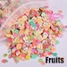 500/1000 pieces Fimo Clay Slices - Fruit / Heart / Cakes For Slime making Fimo Dollhouse Mixed Manicure Nail Art Decoration