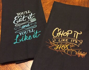 Chop It/Like It Kitchen Towels