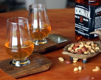 Single Whiskey glass coaster/ Scotch / Bourbon Coaster/ Glencairn Glass / Coaster/whisky glasses/ whisky glass holder/ bourbon glass holder