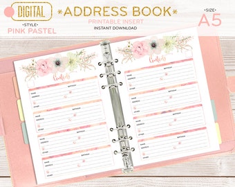 ring binder address book