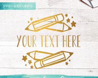 Pencil Fram SVG Cutting Files / Back to School Svg Cut Files / Teacher SVG Files / SVG for Cricut Silhouette / Pencil Svg