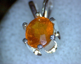 Stunning Mandarin Garnet Pendant