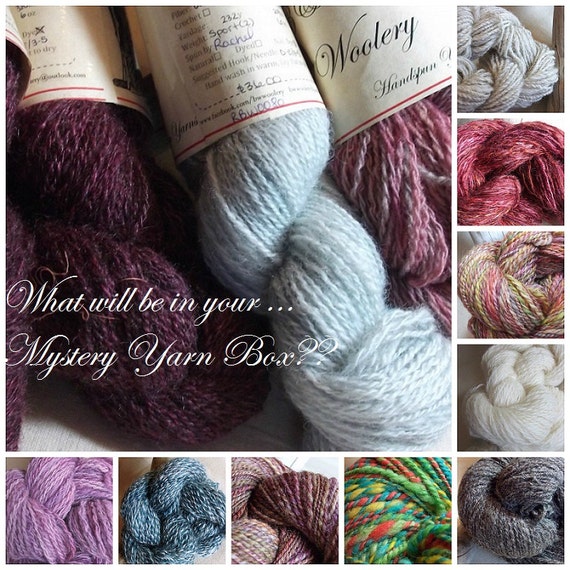 Items similar to Mystery Yarn Box, 6 Months, Monthly Yarn Box with 2oz