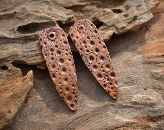 Handmade Copper Point shaped Sea Urchin pair