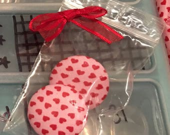 Valentines Day Fabric Earrings