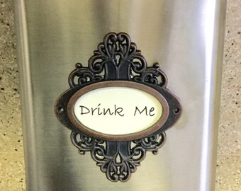 Stainless Drink Me gift party eight ounce alcohol drinking flask