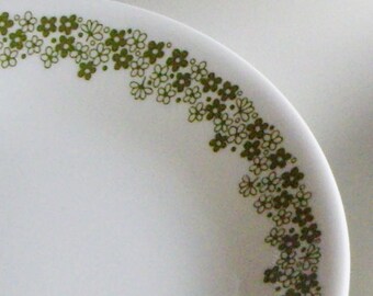 Vintage Crazy Daisy Springtime Green Corelle and Pyrex, Individual Pieces, Plates, Bowls, Cups and Saucers, Mugs, Separate, Replacements