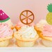Two-tti Frutti Cupcake Toppers - Set of 12 | Twotti Frutti Birthday | Fruit Party | Fruit Decorations