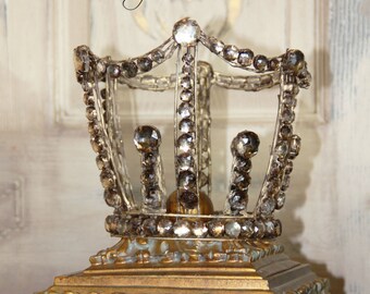 Gold Crown, wedding crown, gold metal crown, princess crown Mediterranea Design Studio, crown cake topper, vintage style crown, french decor