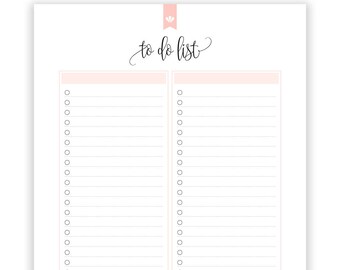 To Do List, To Do printable, Printable List, INSTANT DOWNLOAD
