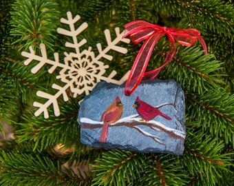 Cardinal Hand Painted Christmas Ornament