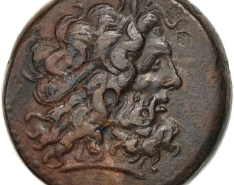 egypt ptolémée iv (221-205 bc) bronze alexandria au(50-53) bronze 34.06