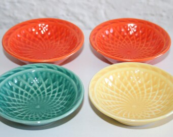 1930s Homer Laughlin Harlequin Bowls