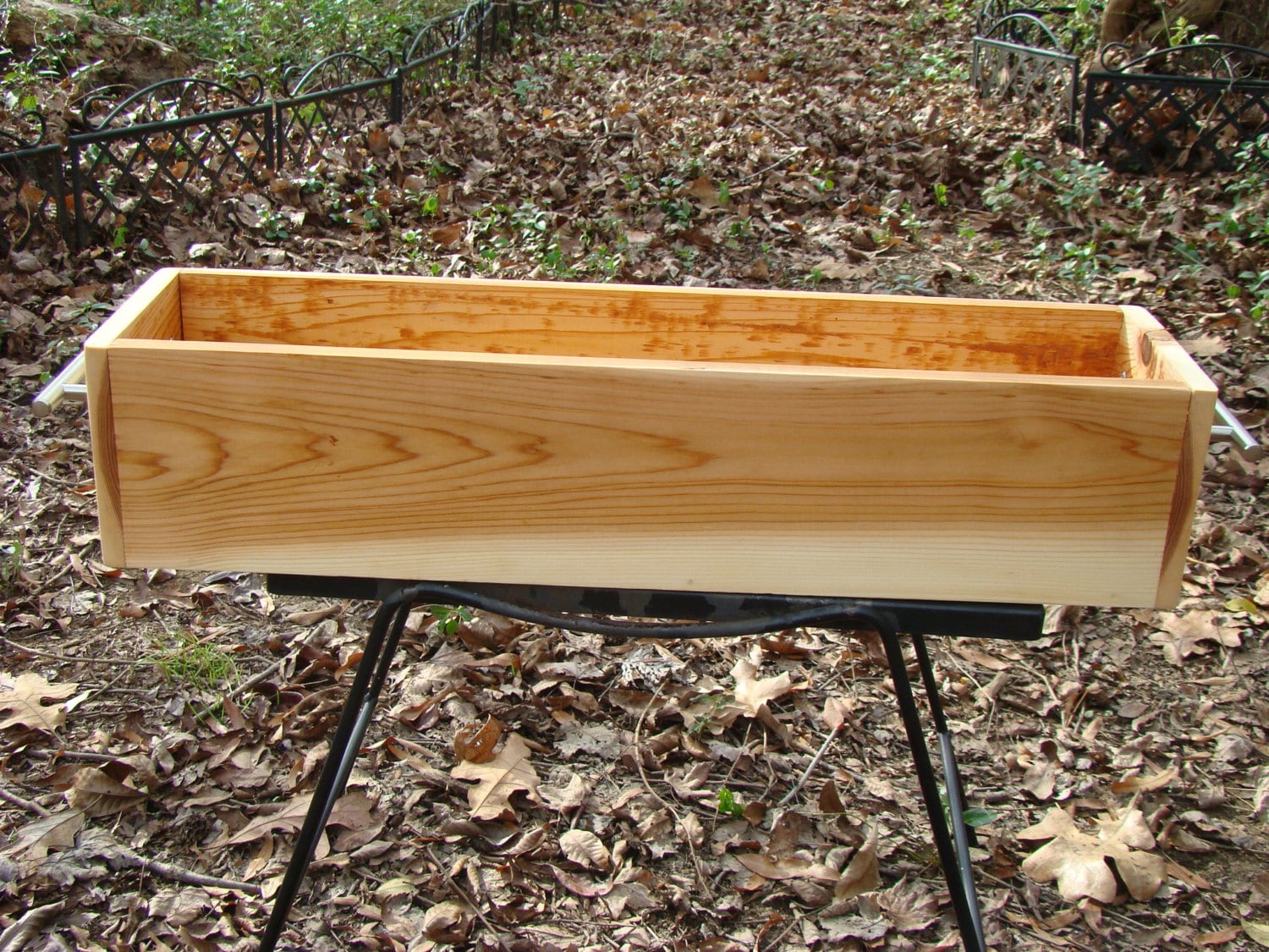 custom wood planter box. cedar indoor/outdoor gift natural
