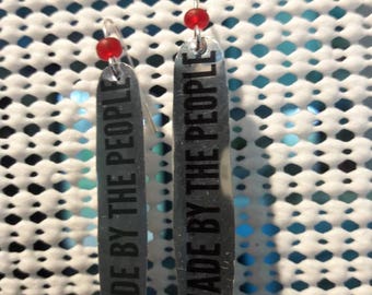 Made by the people earrings made by me