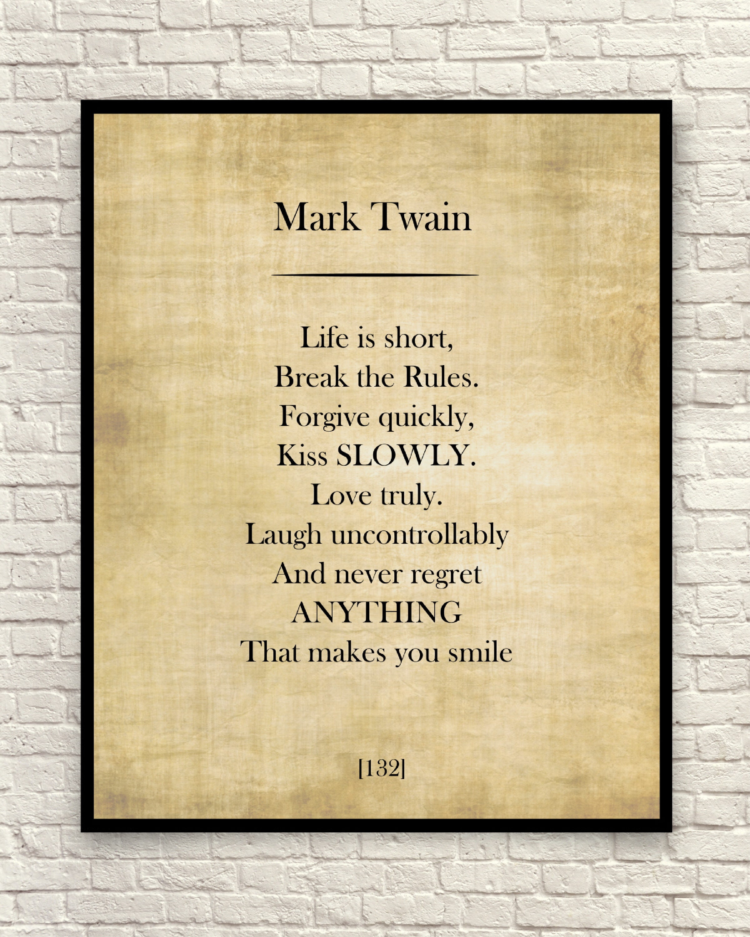 Mark Twain Quote Mark Twain Art Print Mark Twain Book Page