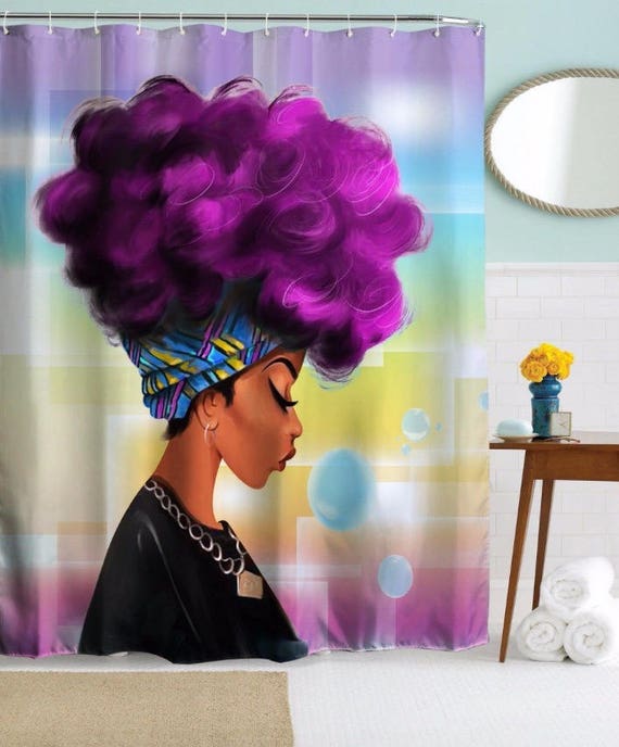 Afro Black Girl Magic Shower Curtain