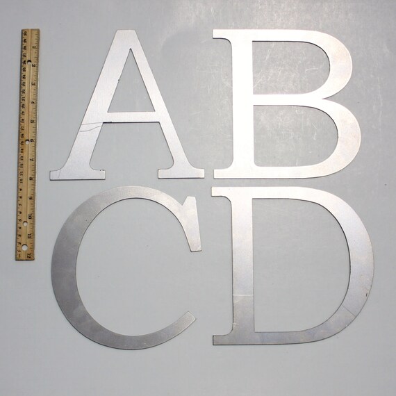Classic 8 Capital Laser Cut Metal Letters