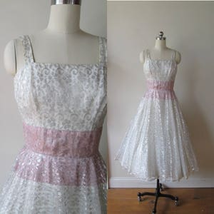 Darling S-XL UK 10-16 RRP �69 Talia Tea Dress Flared Floral Rose Hourglass 1940s
