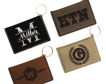 Wallet Keychain, Personalized ID Holder, ID Wallet Keychain, Personalized ID Wallet, Keychain Wallet, Badge Holder, License Holder