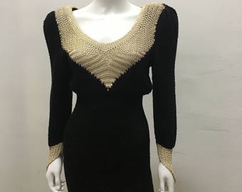80's vintage mini knit dress