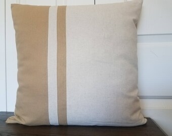 Throw Pillow Color Block Pillow Decorative Pillow Pillow Cover Colorblock Pillows Linen Pillow Case Modern Pillow Natural Linen Pillow Cover