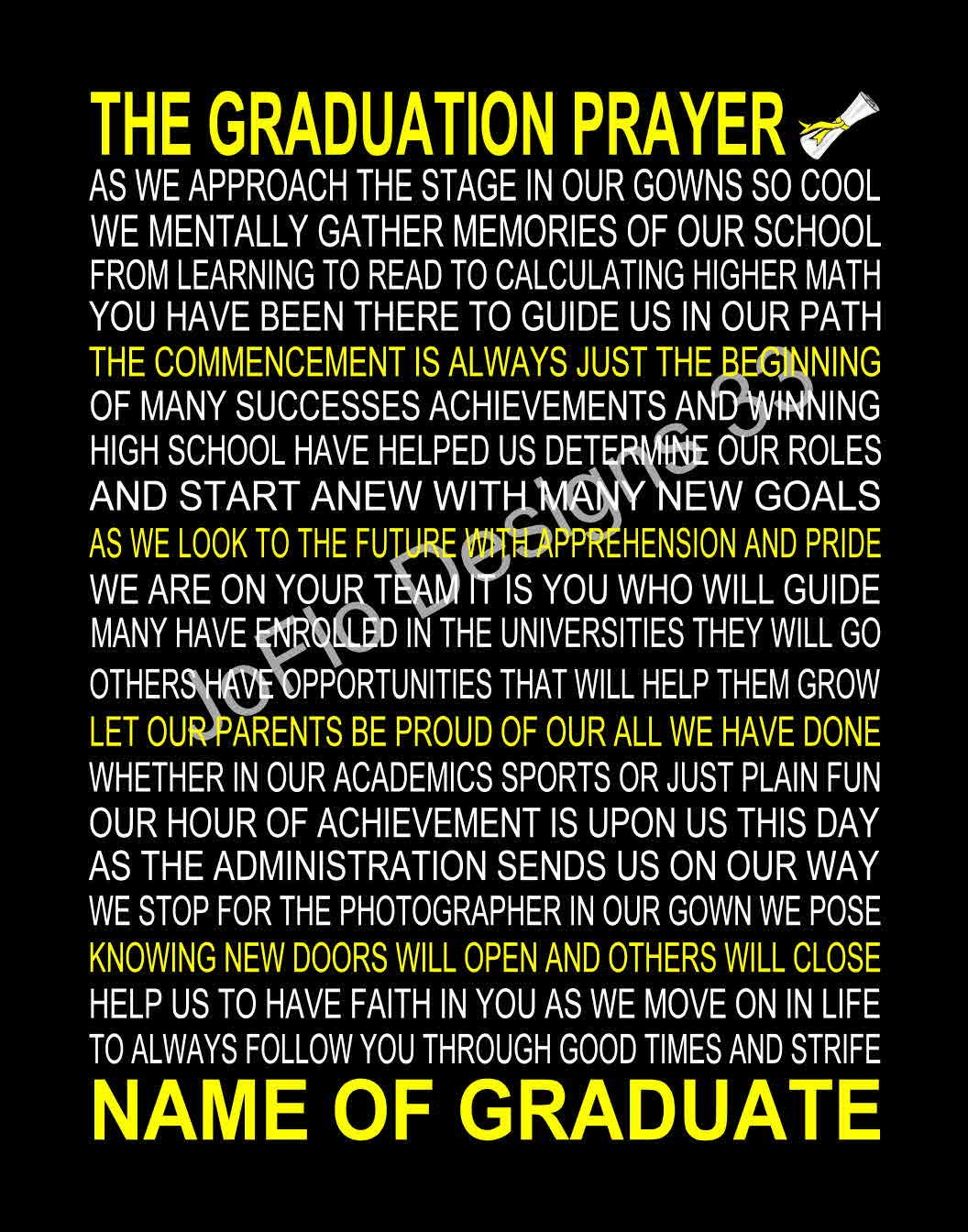 example of baccalaureate opening prayer