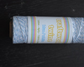 Blue and white bakers twine