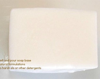 Goat's Milk Melt and Pour Soap Base made with pure Goat's Milk 1 lb Wrapped