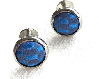 Blue cufflinks