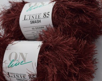 Brown Polyester Fashion Yarn 100 g