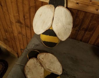 Set of two Primitive Bees