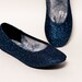 navy blue ballerina slippers