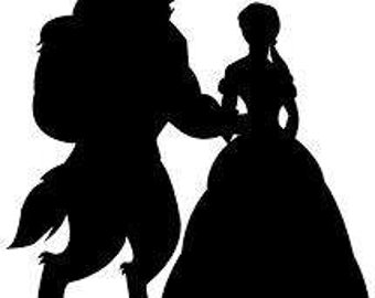 Download Belle in Beauty and the Beast Disney Silhouette SVG and ...