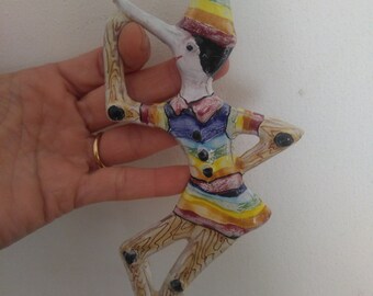 Pinocchio Pinocchio years 70/80 vintage terracotta,