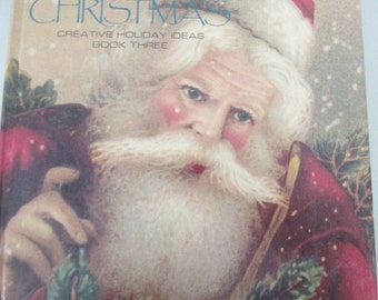 CIJ Sewing patterns "The Spirit Of Christmas" hardbound book by Leisure Arts 160 pages 1989 out of print