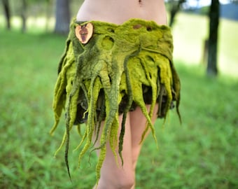 Felt Belt-Tree Costume-Tree Belt-Druid Costume-Woodland Theme-Pixie Belt-Fantasy Costume-Festival Wear-Burning Man-Performance Costume OOAK