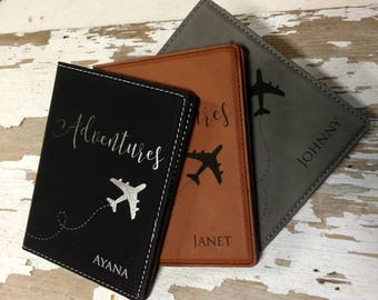 Passport Wallet, Passport Cover, Travel Wallet, Personalized Passport Cover, Passport Holder, Family Travel, Mr. and Mrs. Travel, Wedding