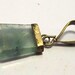 10.00 Carats 925 sterling silver Natural Paraiba Fluorite Crystal Pendant from Pakistan Mines 18x11x5 mm