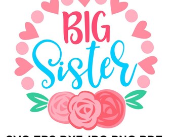 Big sister svg | Etsy