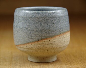 Handless Cup, Pottery Cup, Coffee Cup, Handmade Stoneware Teacup, Ceramic Tumbler