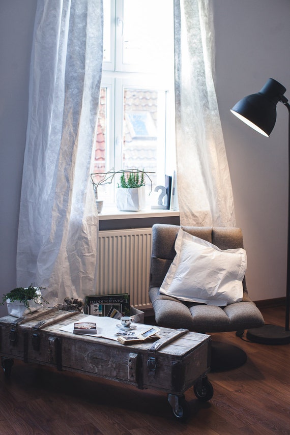 Tyvek Curtains Scandinavian Design Curtain Panels Loft Tyvek Curtains Scandinavian Design Curtain Panels Loft