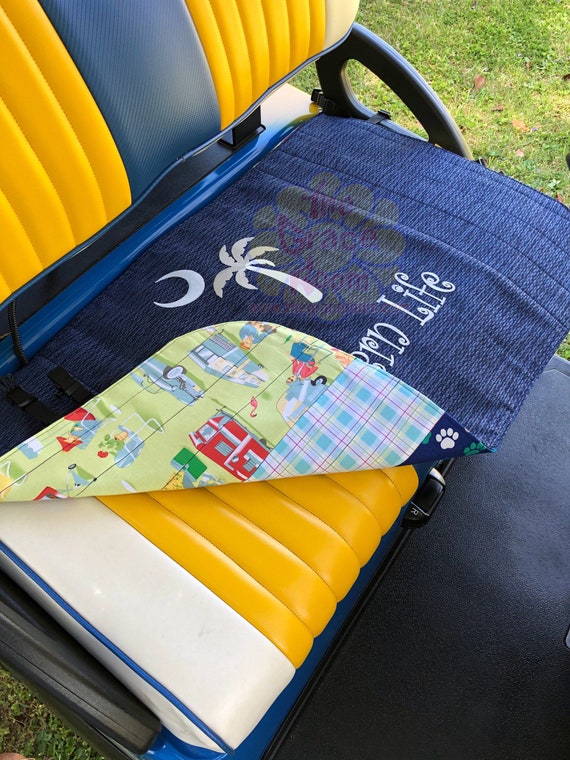 Reversible Golf Cart Seat Cover Personalized Seat Cover