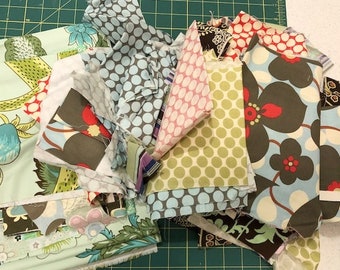 Fabric Scrap LOT 2 | Amy Butler fabrics | Lotus | Soul Blossom