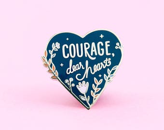 Courage Enamel Pin | Narnia Pin - Lapel Pin - Enamel pins