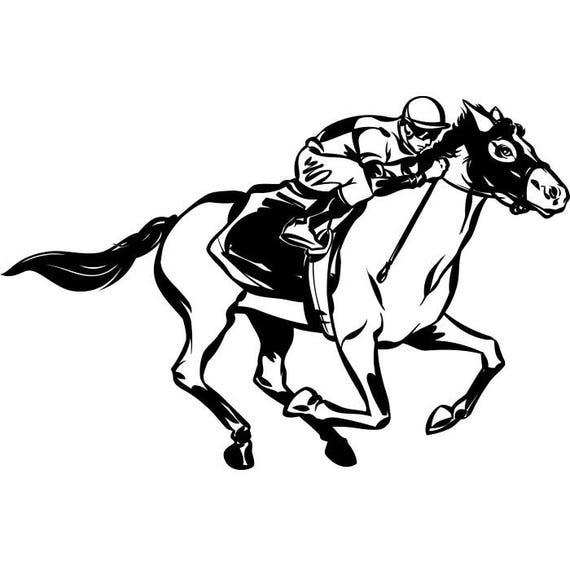 Horse Racing 2 Jockey Track Betting Stallion Equestrian